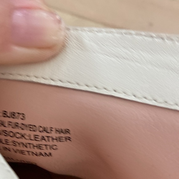 J Crew Roxie zip back Ankle Boots Calf hair, Snow Pony color,size 6 - Picture 5 of 5